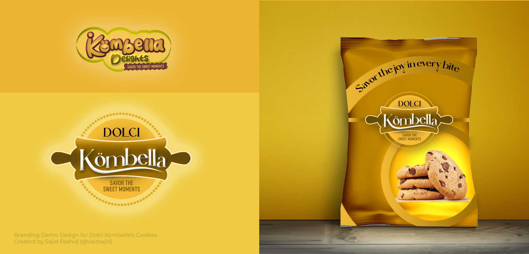 Dolci Kombella branding by Sajid Rashid @visitsajid