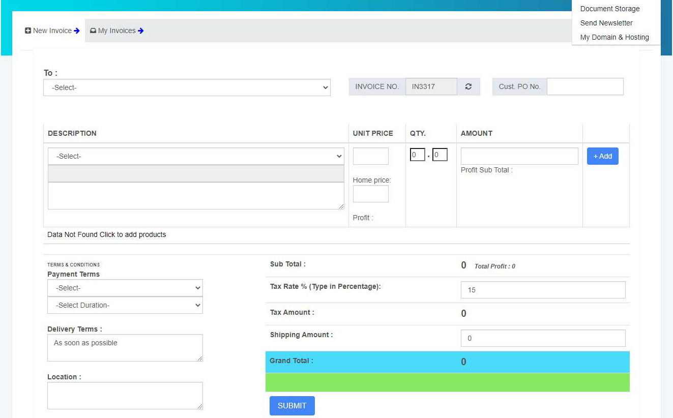 CRM, Marketing and Sales management System