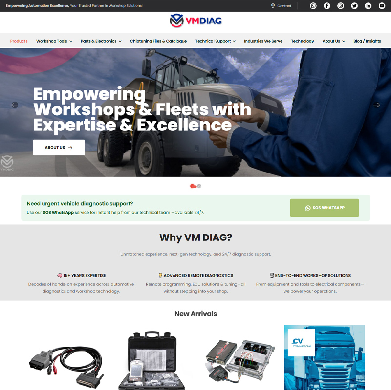 VM DIAG Website Launch